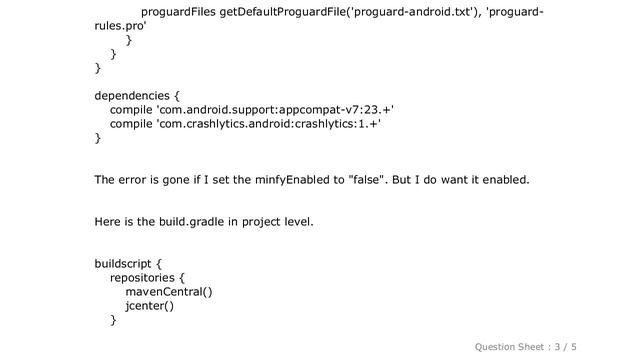 Android : Could not determine the dependencies of task ':app:crashlyticsStoreDeobsDebug' if I enabl смотреть онлайн