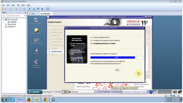 Install Solaris10 & Oracle Database 11g On VMware Part 5 смотреть онлайн