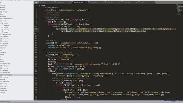 Bài 7: Cập nhật giỏ hàng | Website PHP HTML CSS MYSQli смотреть онлайн