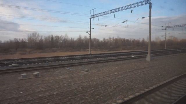 Электропоезд ЭД9М-0216 после КР. Покатушки от Присягино до Развилки. смотреть онлайн