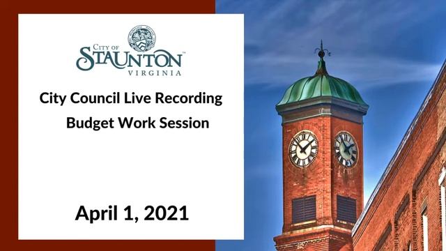 April 1, 2021 Budget Work Session смотреть онлайн