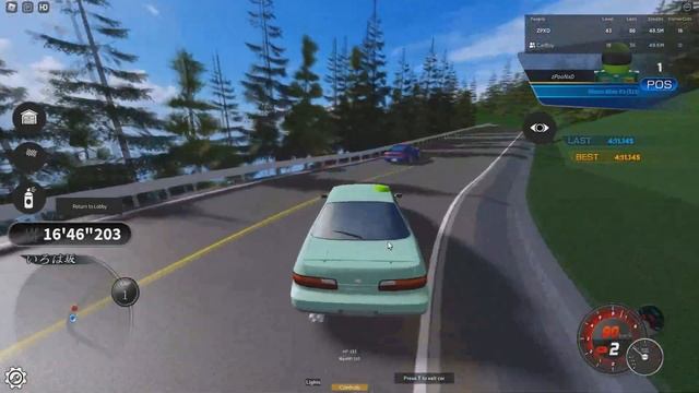 Iketani's S13 VS Mako's SIL80 | Initial D ROBLOX Stage 2 смотреть онлайн