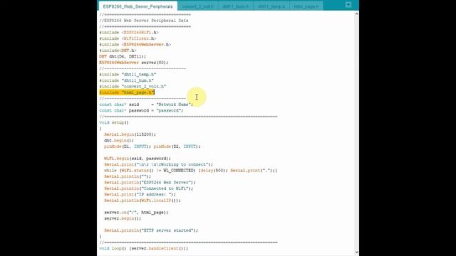 ESP8266 Web Server for Input Peripherals смотреть онлайн