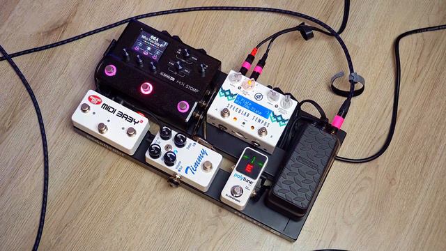 HX Stomp Mini Pedalboard Update (DisasterArea MIDI Baby 3 + other pedals) смотреть онлайн