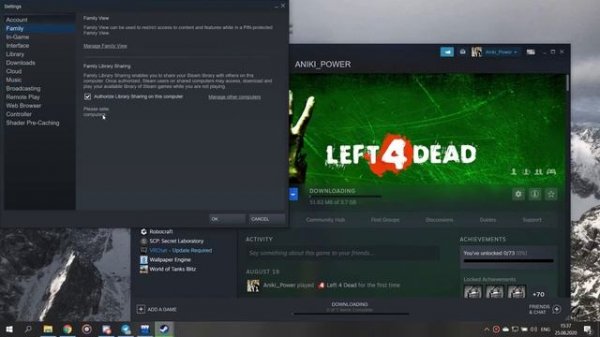 Family Sharing Steam. Как создать семейный доступ в Steam?