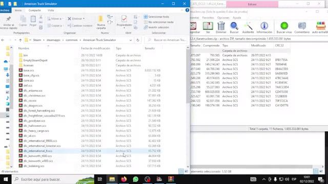 DLCS ATS 1.48.2.1  - OTRAS VERSIONES 1.47.2.0-ETS 1.46.2.13  -Como Instalarlos En El Juego Original