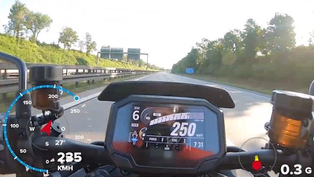 Kawasaki ZH2 - Durchzug 6. Gang - GPS Daten