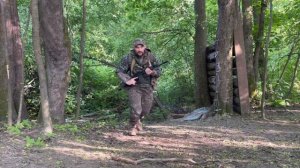 Изготовка к бою. Стоя, с колена, лёжа. Вариант.