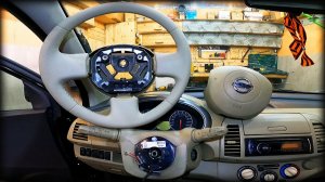 Как снять/разобрать руль Nissan Micra 2002-2010год