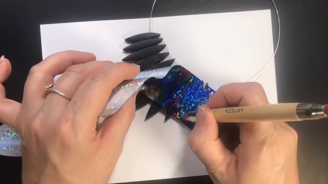 NEW EXPERIMENT. POLYMER CLAY WITH NAIL ART TECHNIQUE. NECKLACE TUTORIAL. смотреть онлайн