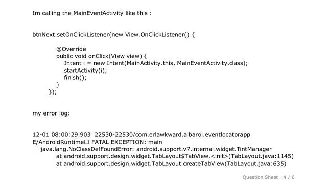 Android : FATAL EXCEPTION: main java.lang.NoClassDefFoundError: android.support.v7.internal.widget. смотреть онлайн