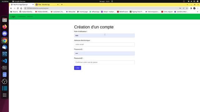 Python/django + bootstrap + login form + user register form смотреть онлайн