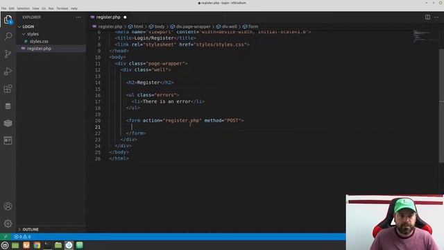 Web Dev 5 - 2 Register HTML смотреть онлайн