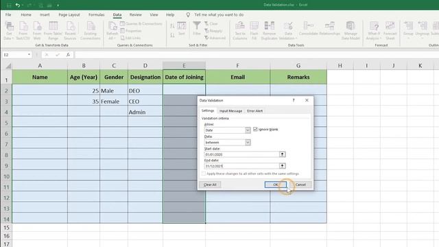 Data Validation in Excel, Excel Tutorial Bangla part 37 смотреть онлайн