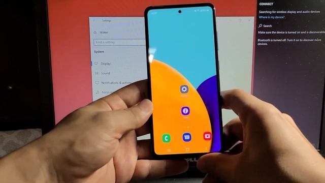 how to connect Samsung Galaxy A52 with Windows 10 laptop or computer desktop using smart view смотреть онлайн