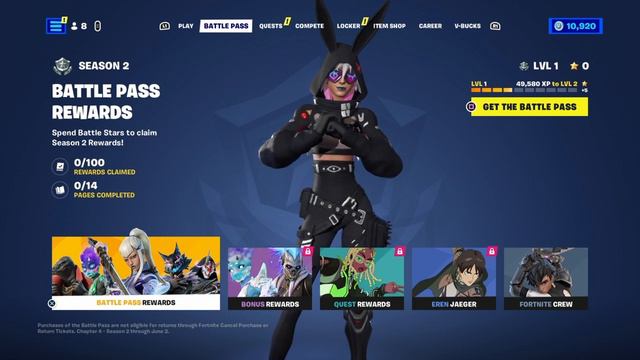 How to Easily UNLOCK EREN JAEGER in Fortnite Season 2! (Attack On Titan) смотреть онлайн