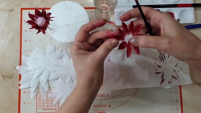 Веер из вафельной бумаги / Вафельный декор / Георгин смотреть онлайн
