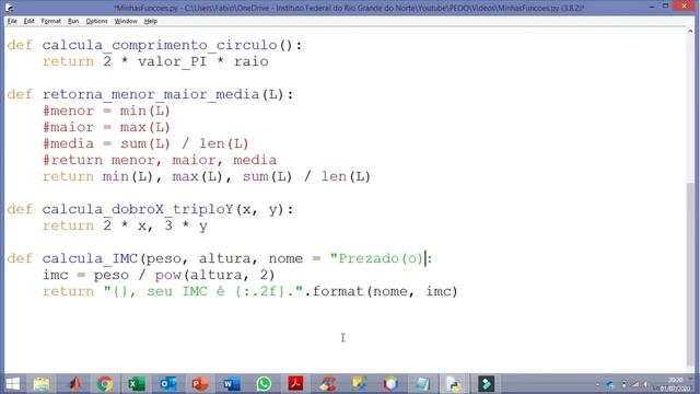 Python: Aula 54 - Como usar funções com parâmetros default? смотреть онлайн