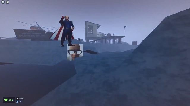 Icebreaker super jump/trimp onto ship from ground | Roblox Evade смотреть онлайн