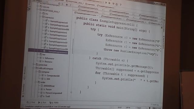 Java Core February: Exceptions. Лекция #8 (Часть 3) смотреть онлайн