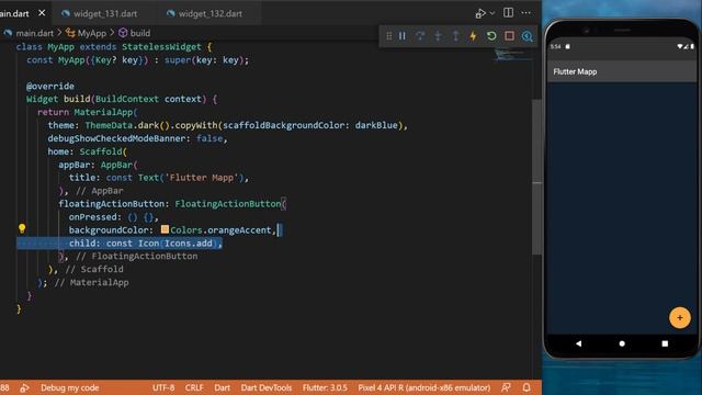 Flutter FloatingActionButton Widget смотреть онлайн