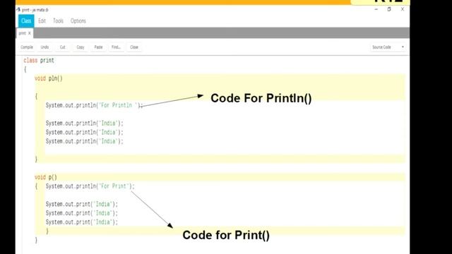 Difference Between Println() And Print() смотреть онлайн