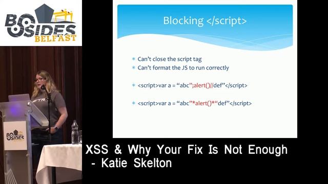 Katie Skelton - XSS & Why Your Fix Is Not Enough смотреть онлайн