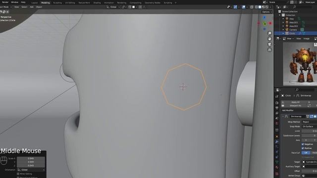 Как круг может принять форму другого обьекта в Blender смотреть онлайн