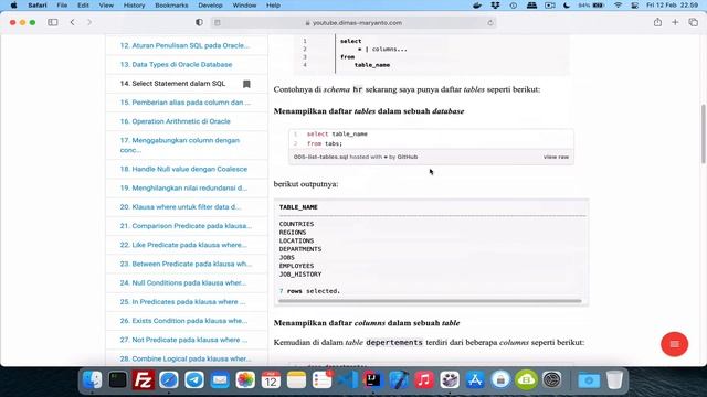 #03 - Menampilkan data dengan Perintah SELECT | BELAJAR RDBMS ORACLE 18C смотреть онлайн