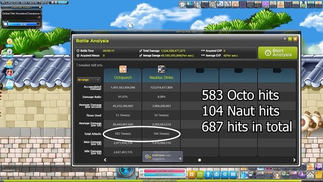 Maplestory - Buccaneer Octopunch Hits Before VS After Balance Update смотреть онлайн