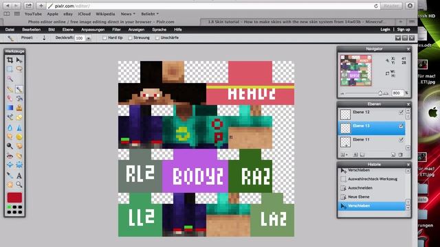 MINECRAFT 1.11.2 SKIN ERSTELLEN Deutsch ✿ NEUER Minecraft 1.11 Skin! | German Tutorial Mac + Window смотреть онлайн