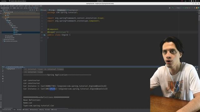 @Scope & the Life Span of Beans | Dependency Injection | Spring Tutorial |Ch1|E15| смотреть онлайн