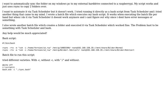 How to run a bash script with task scheduler (Windows 10 V1903)? смотреть онлайн