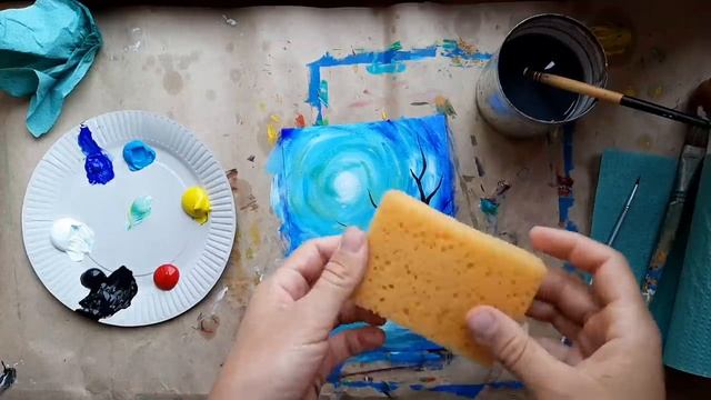 ВОЛШЕБНАЯ ОСЕНЬ |Очень простой пейзаж красками? смотреть онлайн