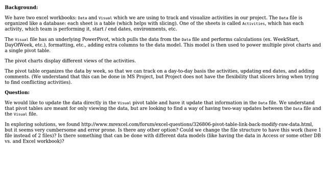 Two-way data update with Excel PowerPivot tables (Office 2013) смотреть онлайн