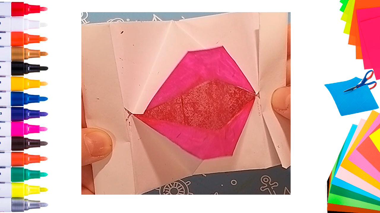 Губы из бумаги