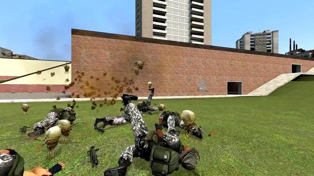 HECU Grunts Vs Halo Flood Carriers