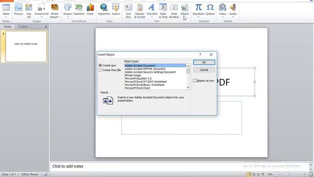 How to Insert a PDF Document in a PowerPoint Slide смотреть онлайн