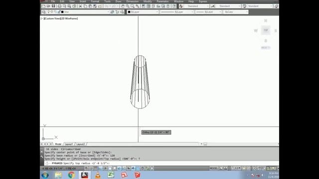 create 3d sphere and pyramid with a single command in autocad 2013 смотреть онлайн
