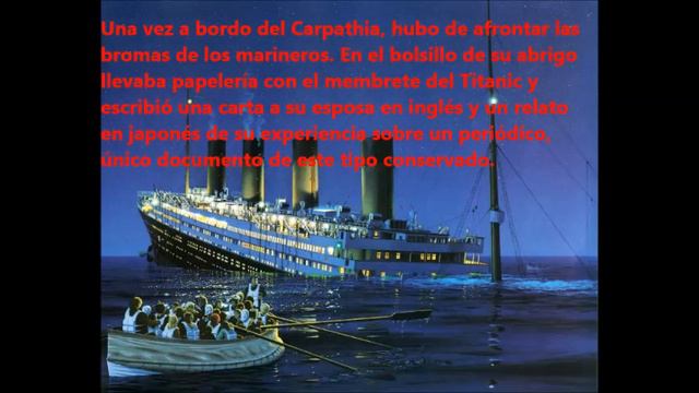 MASABUMI HOSONO EL PASAJERO JAPONÉS QUE SOBREVIVIÓ AL NAUFRAGIO DEL TITANIC смотреть онлайн