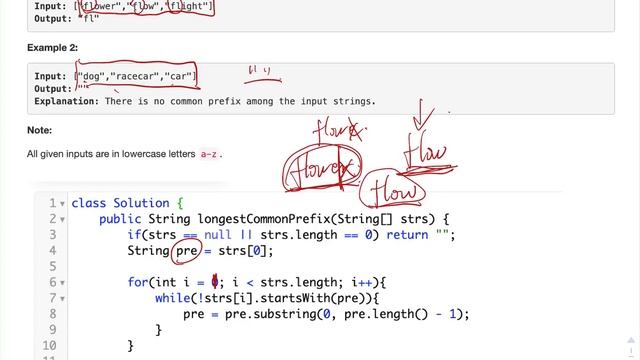 贾考博 LeetCode 14. Longest Common Prefix смотреть онлайн