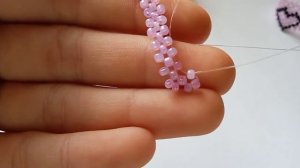 Как сделать кольцо с сердечком из бисера, в технике крестик?