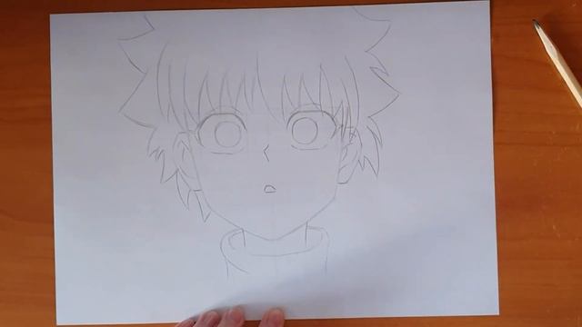 Рисунок аниме | как нарисовать Киллуа Золдык карандашом поэтапно смотреть онлайн