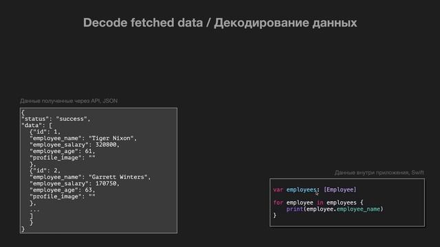 Swift: API fetching / извлечение данных через REST API (1) смотреть онлайн
