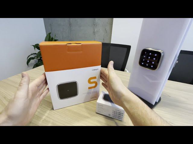 Распаковка умного накладного замка Keyin S из Южной Кореи