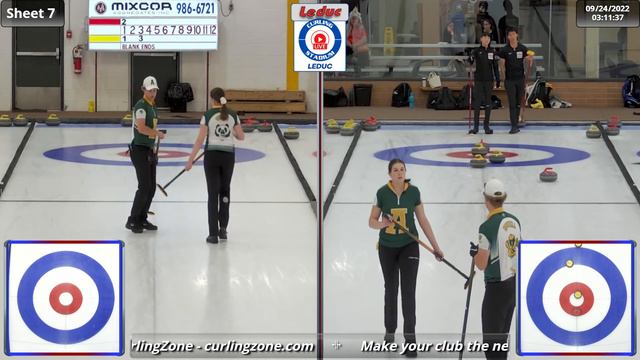 Matsumura/Tanida vs. Wiens/Nowell - Draw 2 - Curling Stadium Alberta Curling Series Mixed Doubles смотреть онлайн