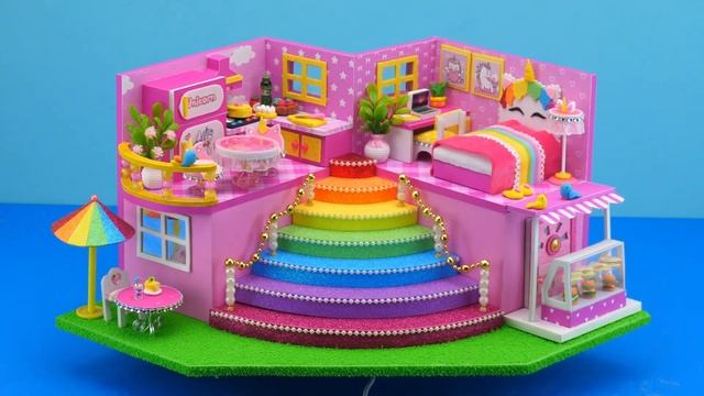 DIY домик - вилла в стилe пекарни Единорога смотреть онлайн