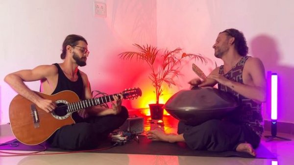 Handpan Music with Ovation Guitar and Hand Pan A2 Hijaz | JESUS IN ZEN - DAVIDE SWARUP