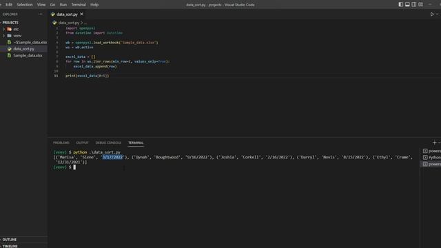 How to Sort Rows in Excel Using Python. Openpyxl Tutorial #11 смотреть онлайн