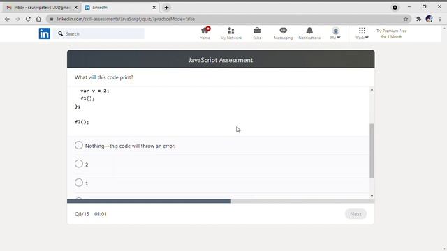 Linkedin JavaScript Assessment | Linkedin Assessment 2021 | Linkedin| JavaScript #linkedin | # js смотреть онлайн